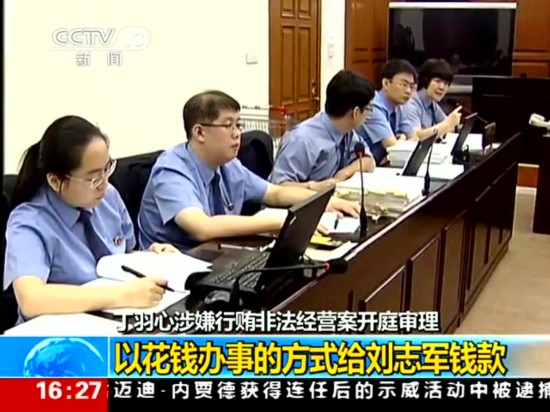 丁书苗当庭表示为刘志军职务调整疏通关系截图