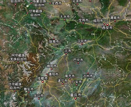 四川是个大盆地，北边的汉中是个小盆地。