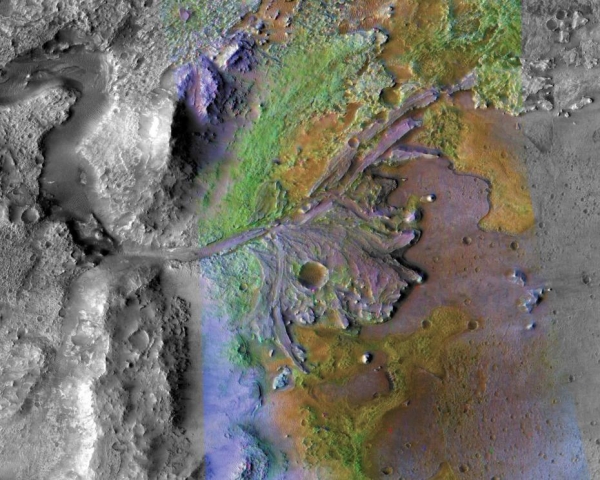 NASA公布“Mars2020”预定登陆点 火星赤道附近一陨石坑