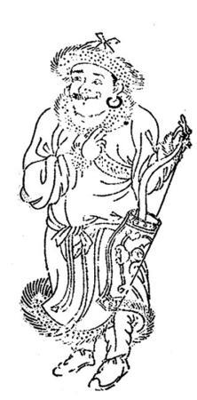 匈奴人的左衽服装（明《三才图会》修补）