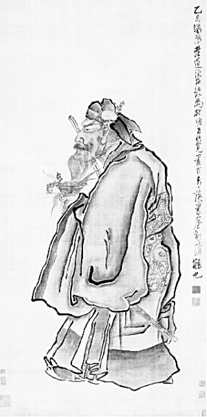明代陈洪绶《劝蒲觞图》
