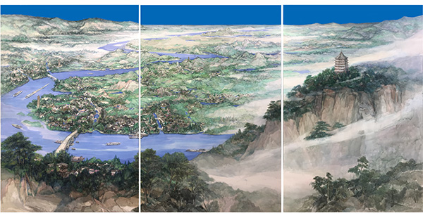 “中华家园”美术作品《运河之春》