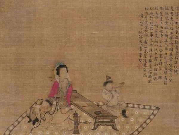 清代画家李坚《文姬思汉》。资料图