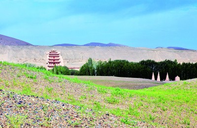 莫高窟风景 新华社发