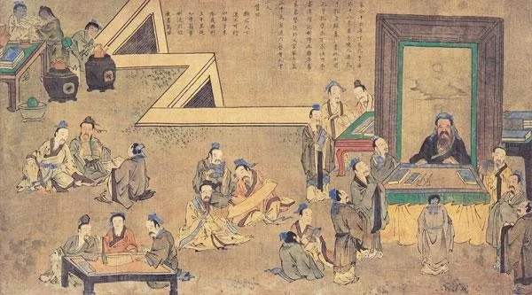 《孔子圣迹图》局部