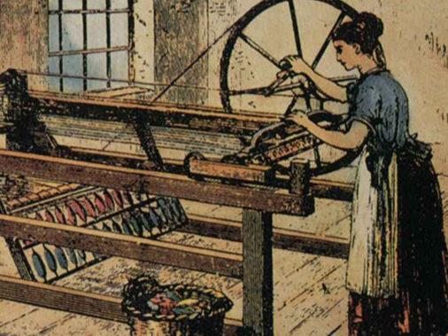 纺纱机 珍妮纺纱机结构图 珍妮纺纱机原理 纺纱机原理 纺纱机素材图