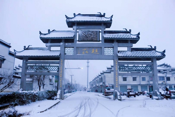 笔者随新春走基层之美丽乡村万里行采访组走进了江苏省泗洪县梅花镇