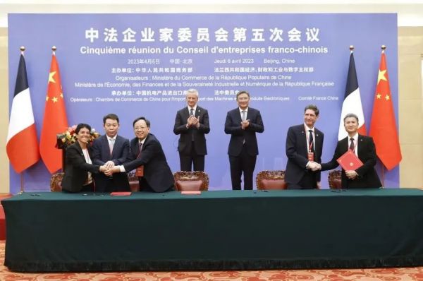 中法企业系列合作项目签约_中国品牌_人民论坛网