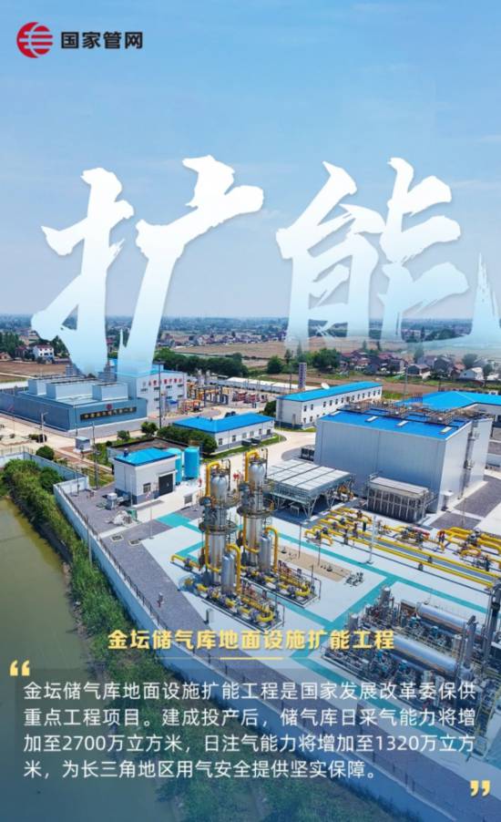 金坛储气库地面设施扩能工程