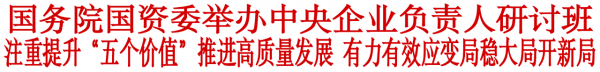 國務(wù)院 國資委舉辦中央企業(yè)負(fù)責(zé)人研討班