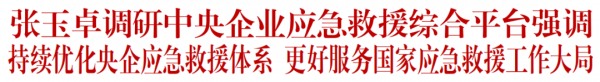 张玉卓调研中央企业应急救援综合平台