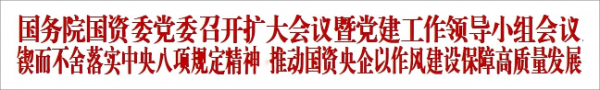 国务院国资委党委召开扩大会议暨党建工作领导小组会议