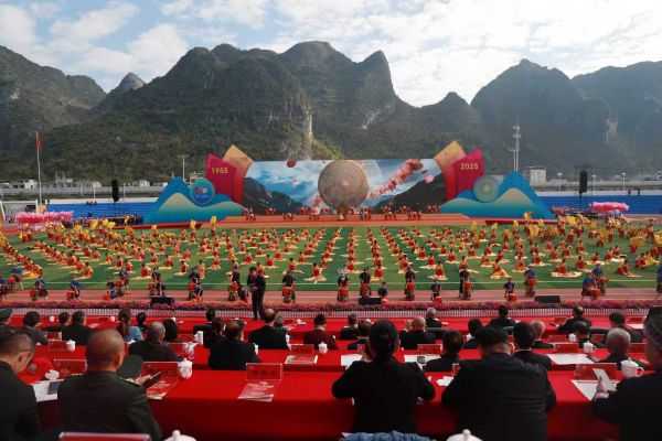 庆祝大会现场嘉宾席（县委宣传部供图） (2)