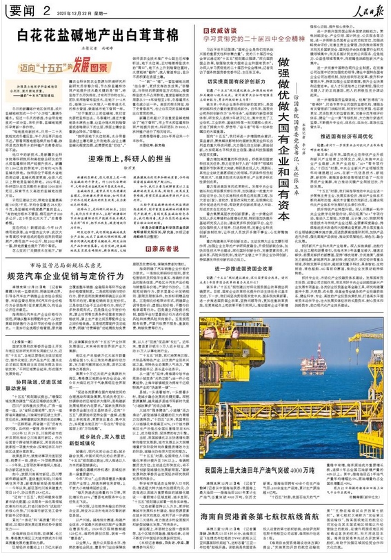 做强做优做大国有企业和国有资本(权威访谈·学习贯彻党的二十届四中全会精神)