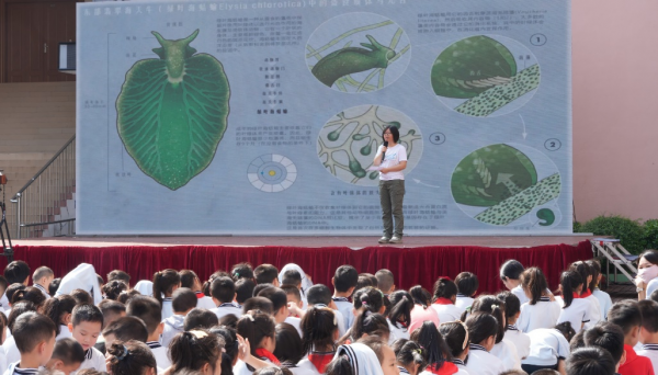 深入学校开展科普小课堂（曾云夏 摄）