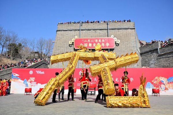 2026&ldquo;二月二&middot;老龙头&rdquo;全国舞龙嘉年华活动现场。河北省文化和旅游厅供图