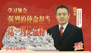 辛鸣：学习领会强烈的使命担当这一理论品格